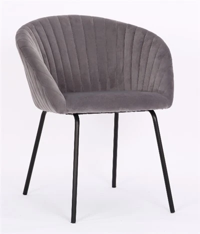 Grey Velvet Banquet Restaurant Conference chair-ah chuan a awm a.